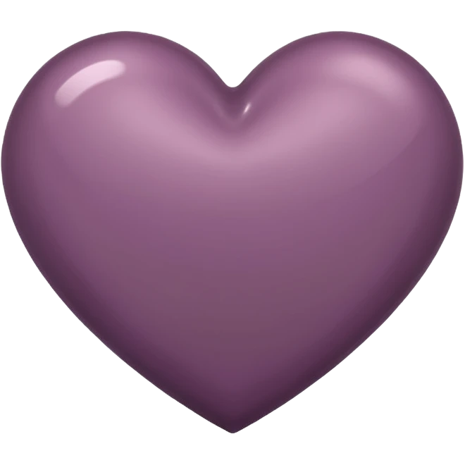 Dark mauve heart emoji