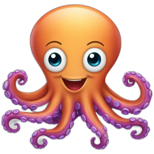 happy octopus emoji