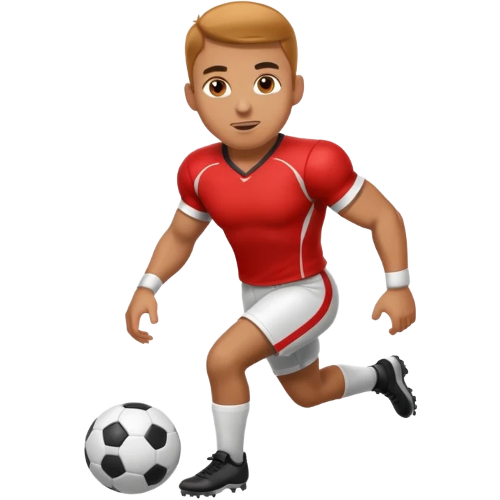 A footy player taking specky emoji
