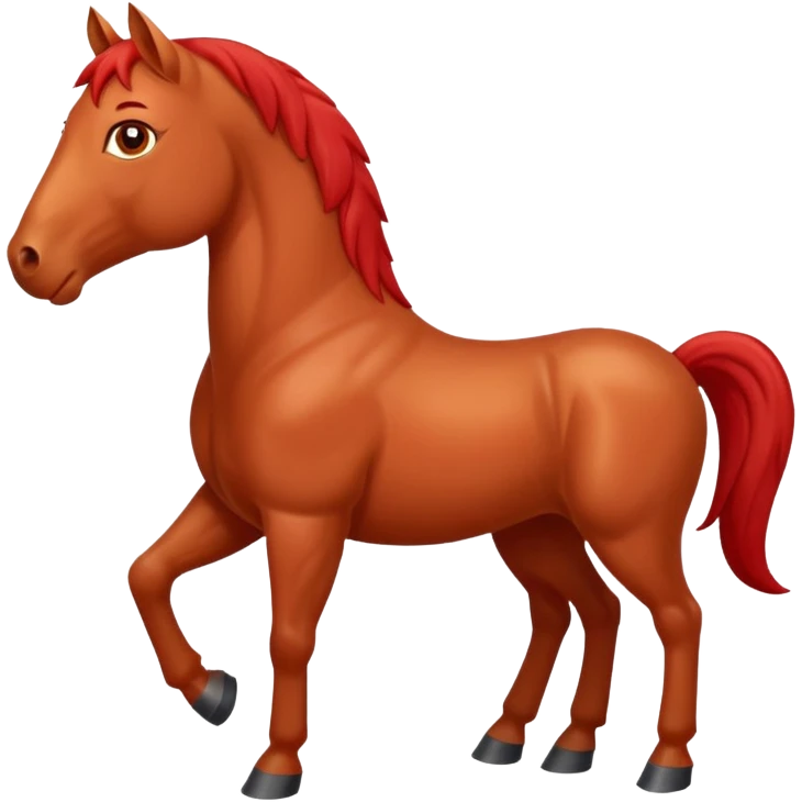 red horse 2026 year funny emoji