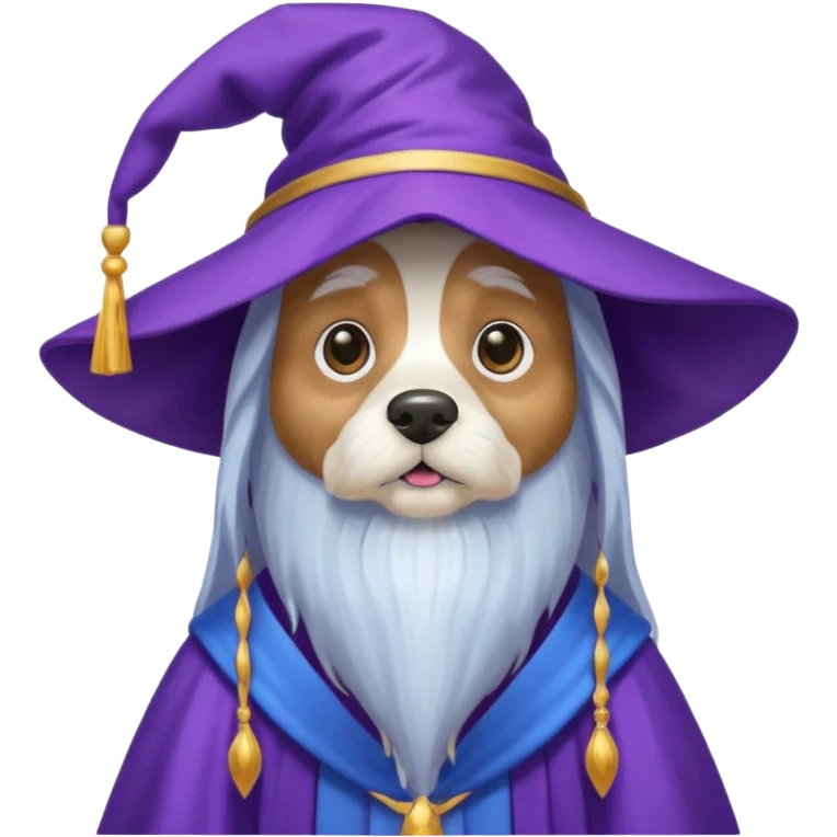 Dog wizard emoji