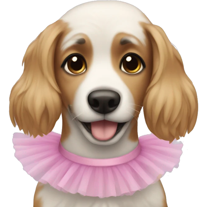 dog with a tutu emoji
