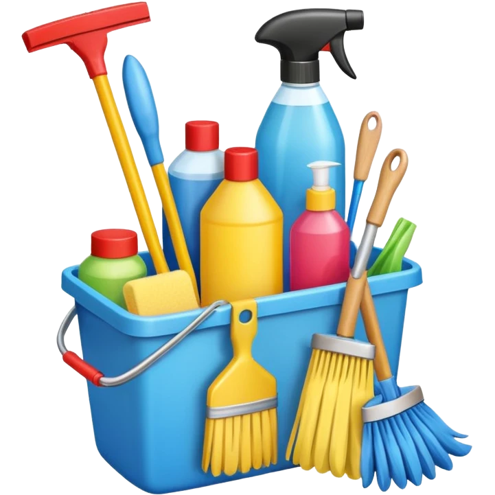 create school cleaning and housekeeping emoji