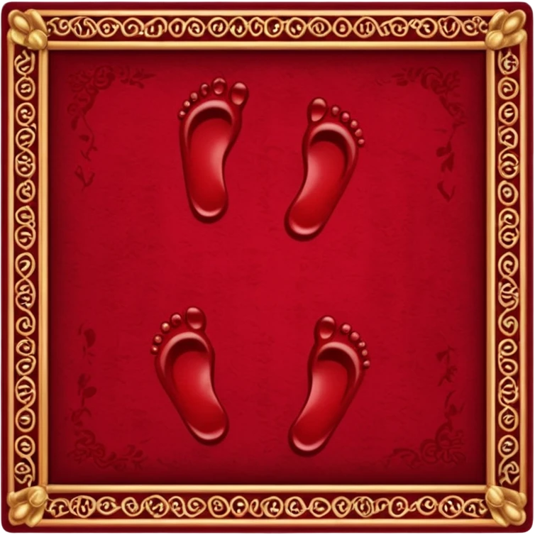 Footprints blood on carpet make sure it is in royal room  emoji