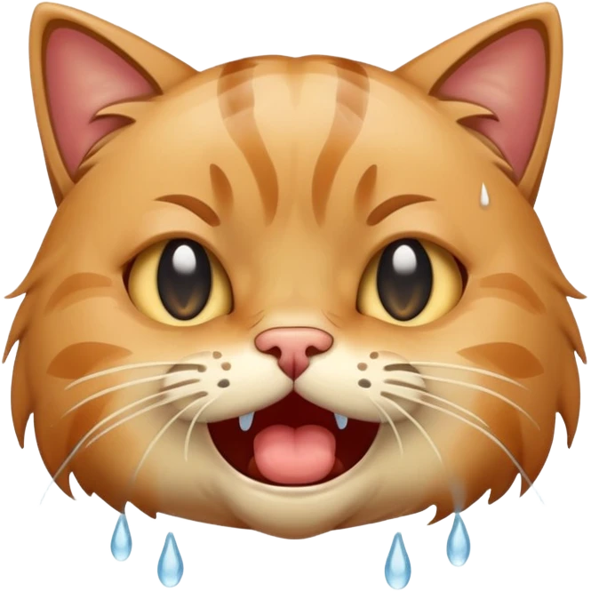 cat crying sobbing face emoji