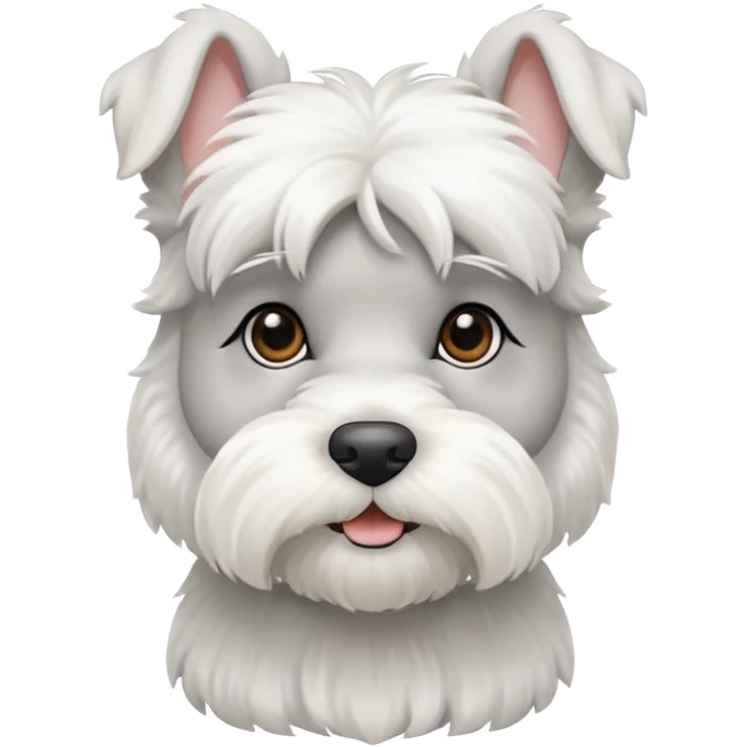 schnauzerwhite mini schnauzer emoji