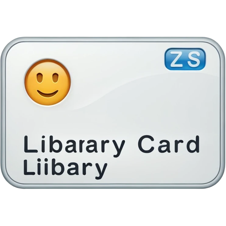 Library card
 emoji