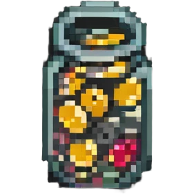glass with coins emoji