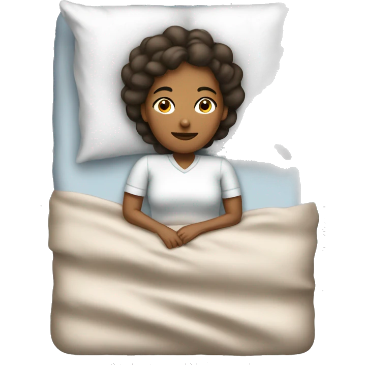 English woman lying on bed emoji