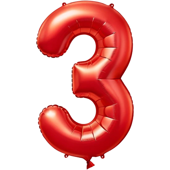 balloon-shaped-like-number-3 emoji