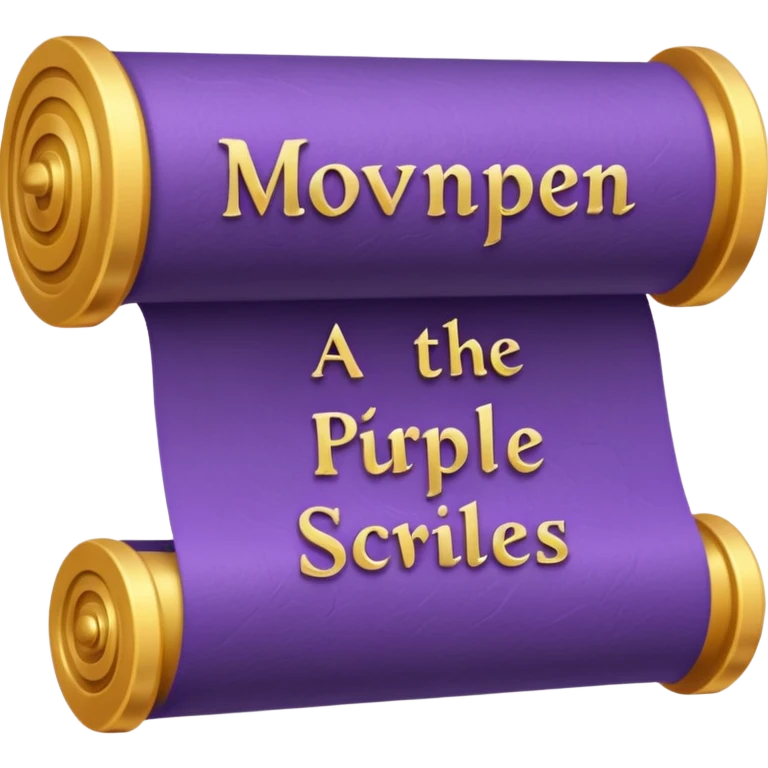 purple Scroll with quote emoji
