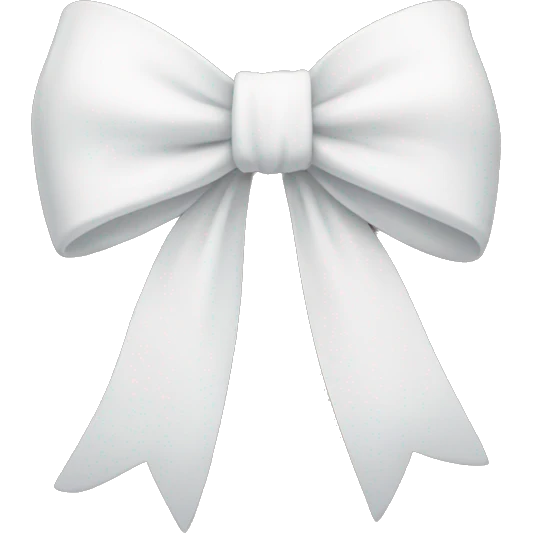 white bow emoji