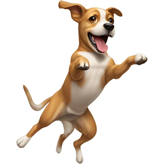 dog doing a backflip emoji