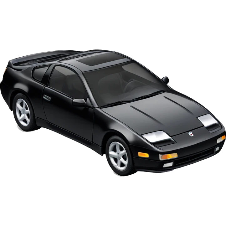 Black Nissan 300zx with T-top sunroof from 1996 emoji