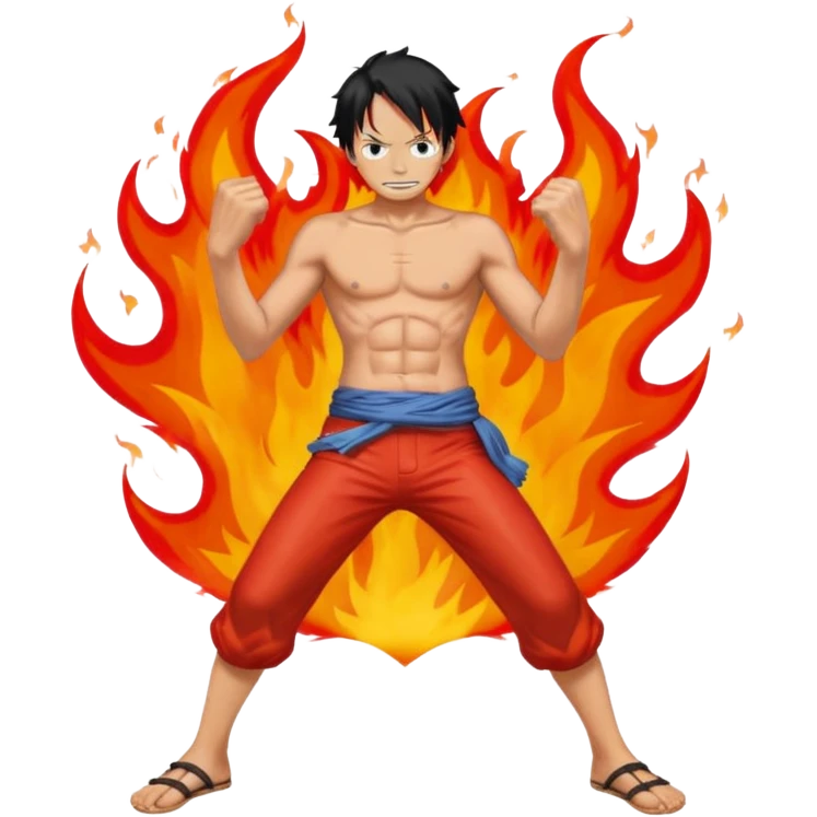 Ace from one piece fire emoji