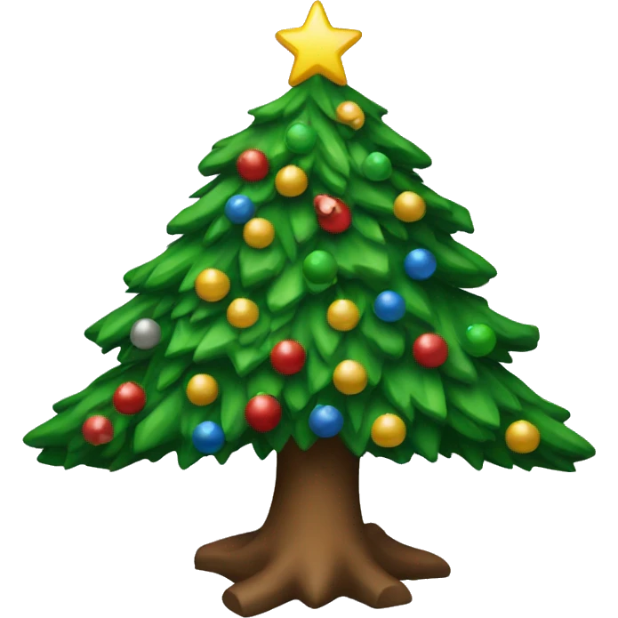 Ugly Christmas tree emoji