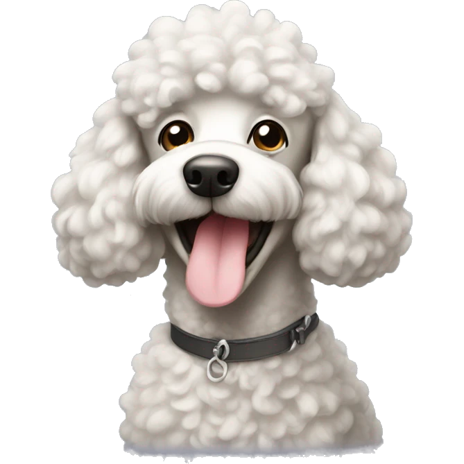 happy poodle emoji