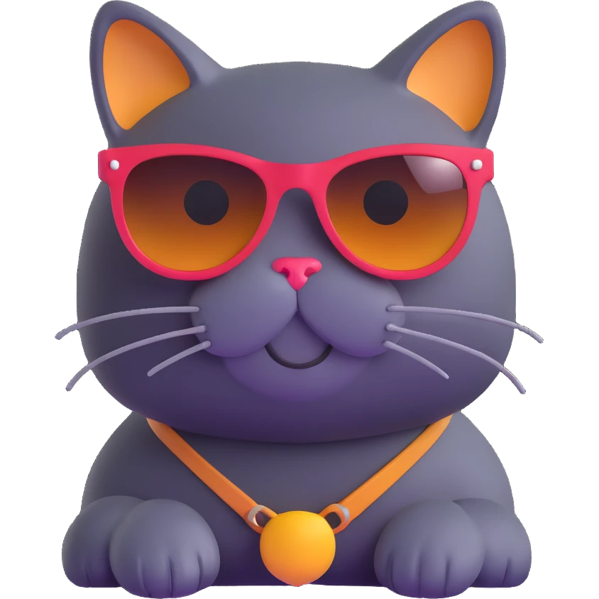 cat wearing sunglasses emoji