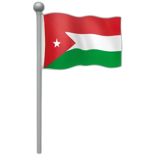 Mix flag Palestine and Morocco emoji