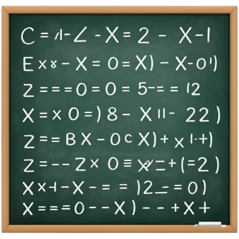 math formula on a chalkboard emoji