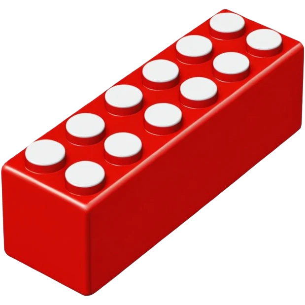 red lego brick emoji