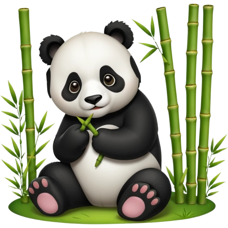 Panda in a zoo emoji
