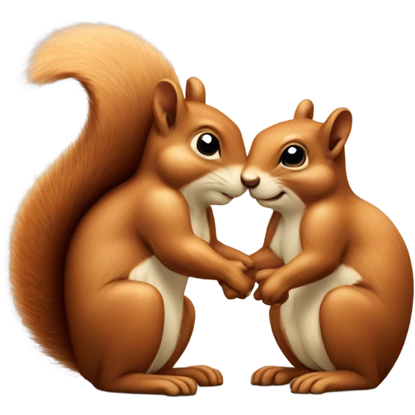 Kissing squirrel  emoji