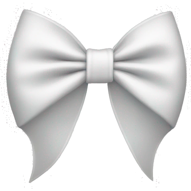 white bow emoji