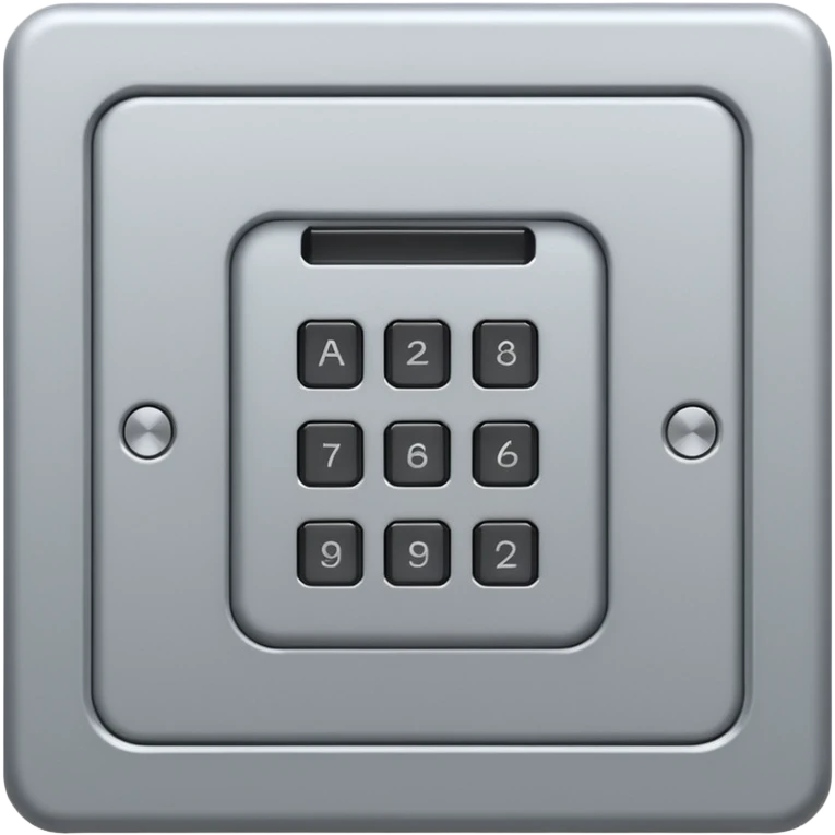 Access panel with built in keypad emoji