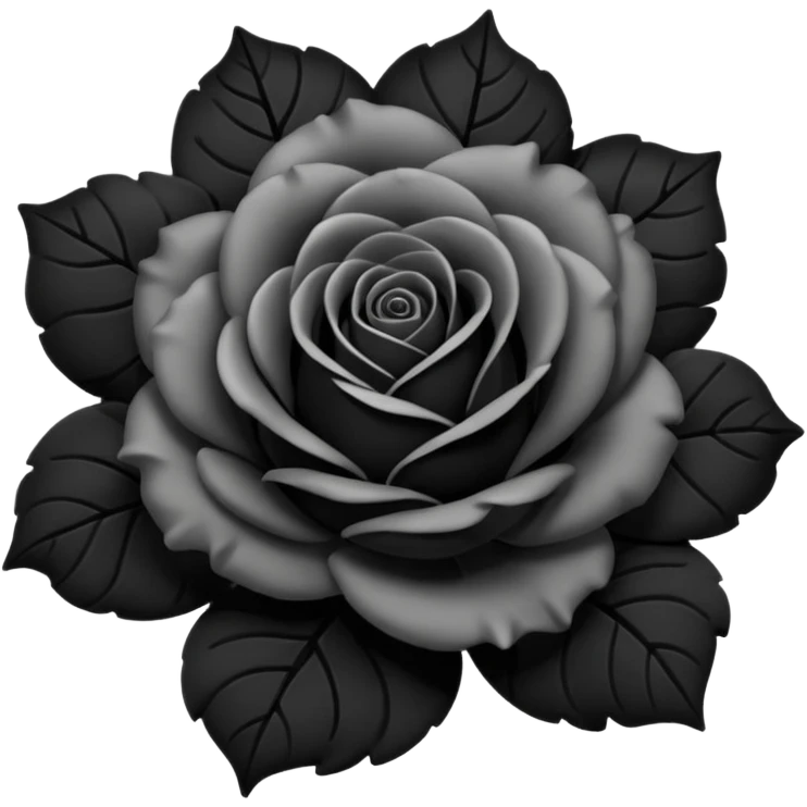 black rose emoji emoji