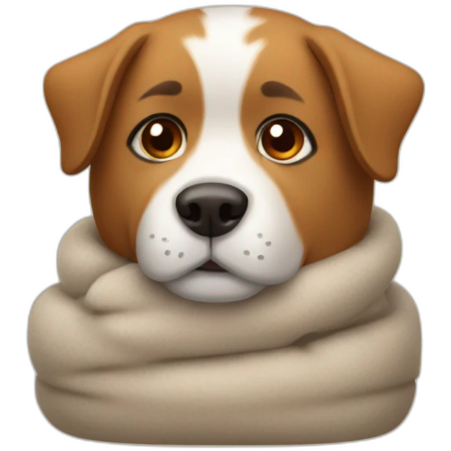 Cozy dog emoji