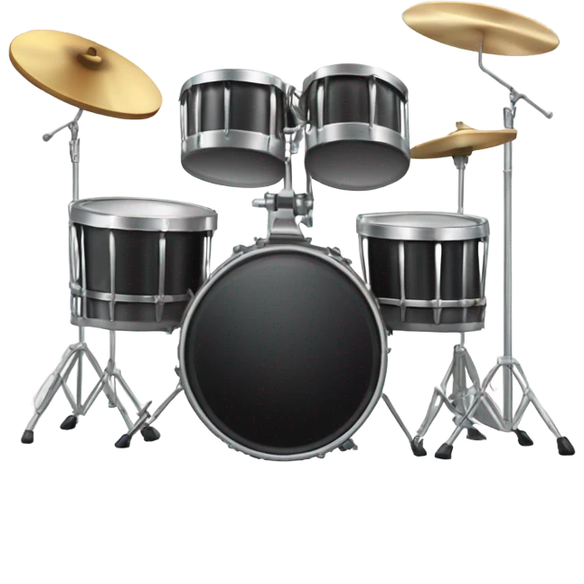 Drum with glock emoji