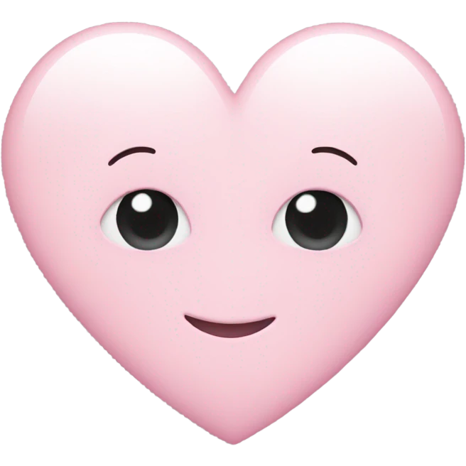 Light pink emoji heart emoji
