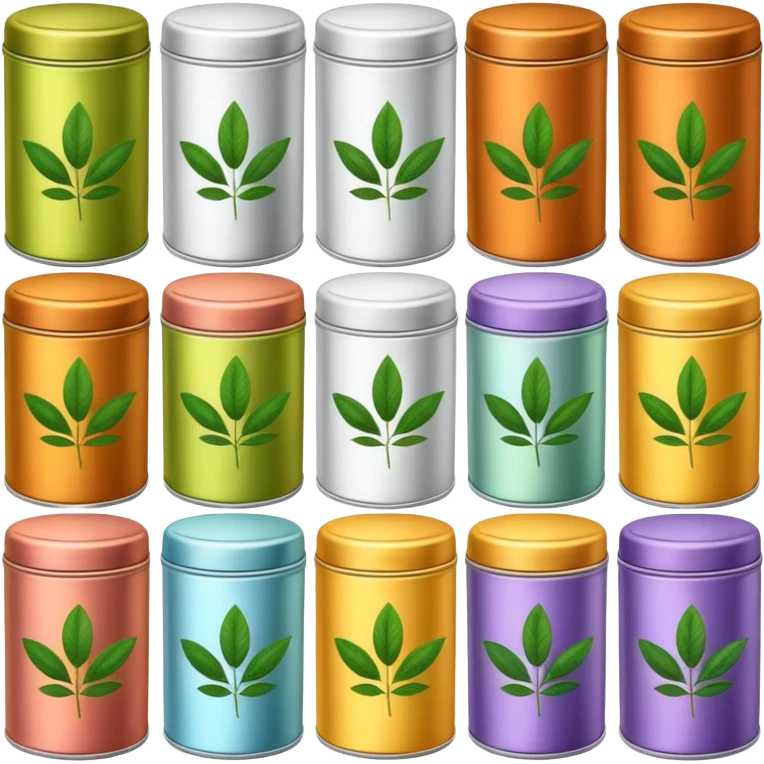 Herbal Tea Tins emoji