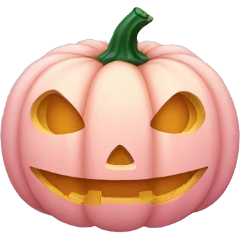 Light pink pumpkin emoji