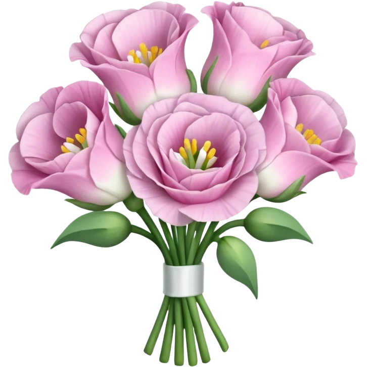 bouquet of realistic eustoma 15 emoji