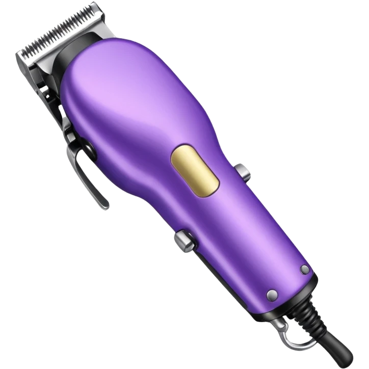 Purple barber clippers emoji