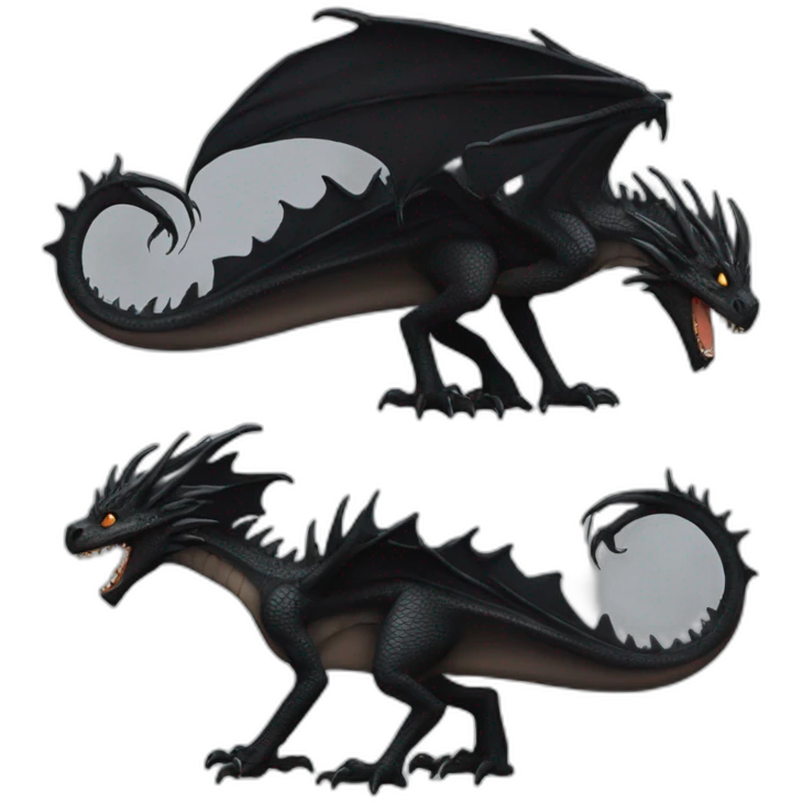Dark dragon emoji