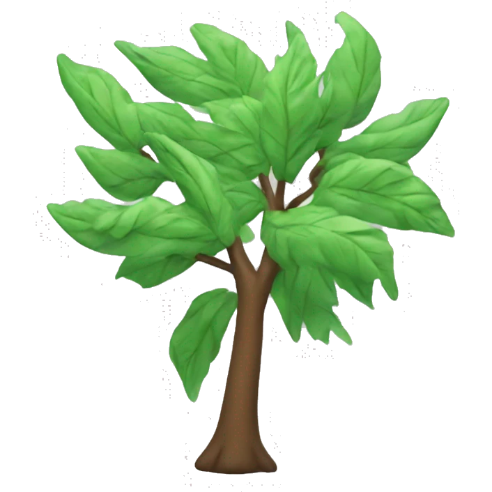 Wind trees leaves falling air emoji