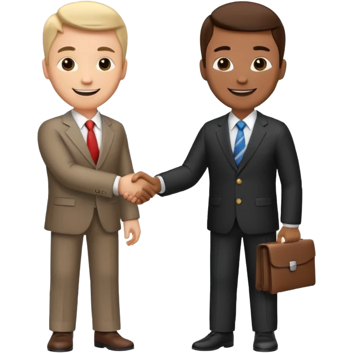 two men shaking hands emoji