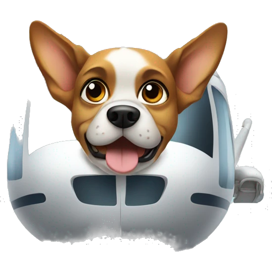 dog in a helicopter  emoji