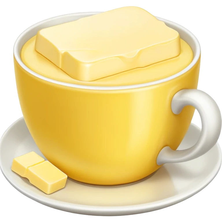 Butter in a cup emoji