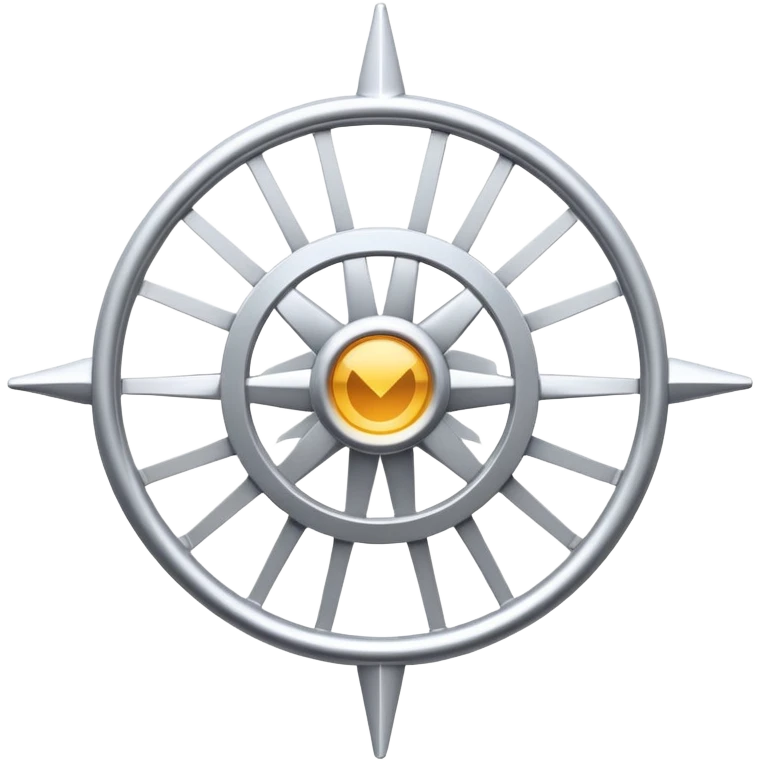 single line connecting a central point to an outer point, representing a Spoke emoji