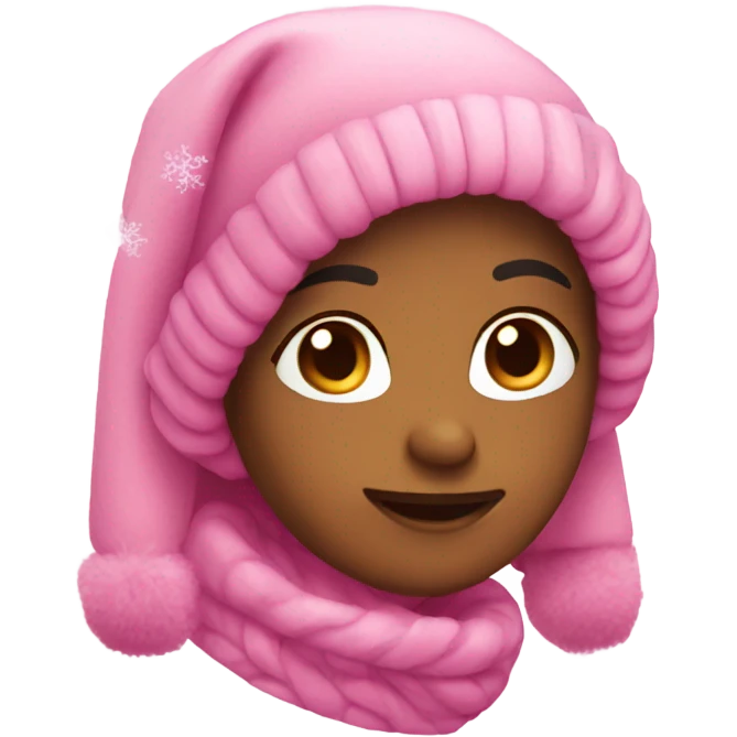 pink winter emojis emoji