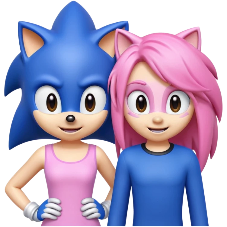 Sonic and Amy emoji