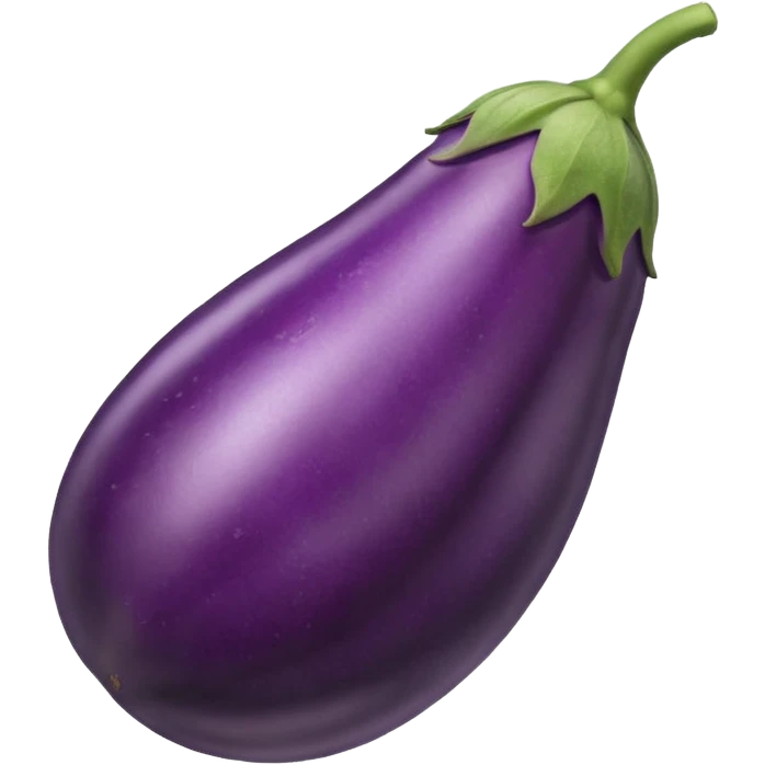 An eggplant with veins and sweat emoji