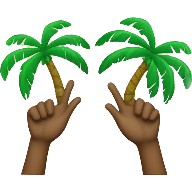 Two palms but make the thumps cross emoji
