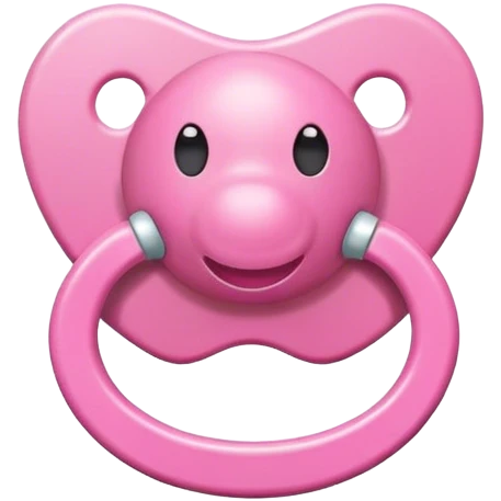 Pink pacifier  emoji