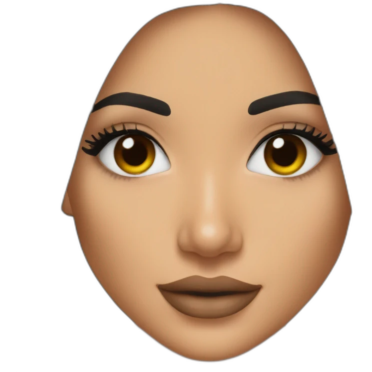 Kylie Jenner brown hair emoji