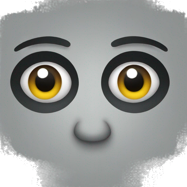 black draw eye emoji